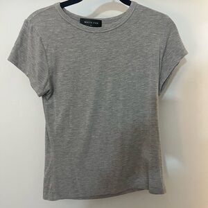 Gray Women's Top short sleeve